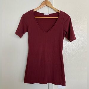 James Perse V Neck Tee Size Small